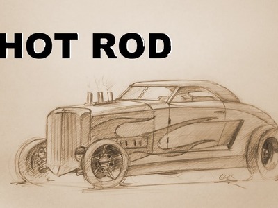 How to draw a Hot Rod 3D