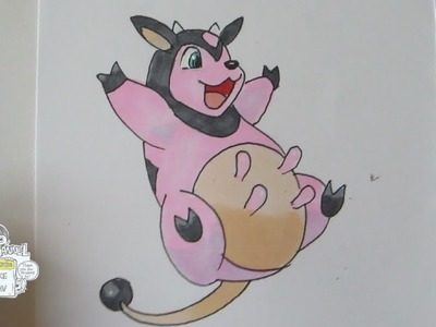 How to draw Pokemon: No.241 Miltank ミルタンク