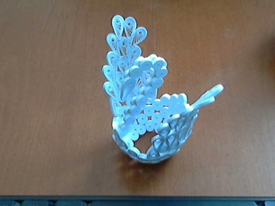 How to make 3d Quilling swan model2 part1