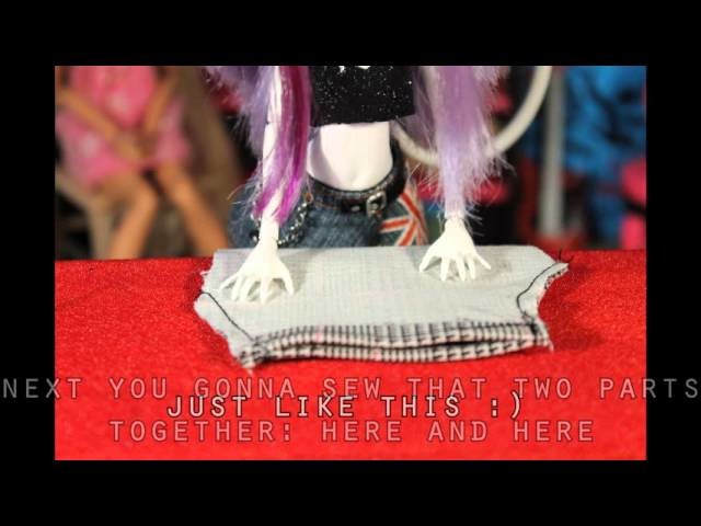 How to make Barbie Doll Pants - Tutorial by: Catsters