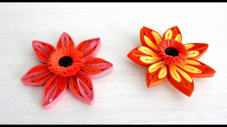 How To Make Flower using paper Art Quilling