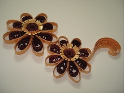 How to make Flower with paper quilling