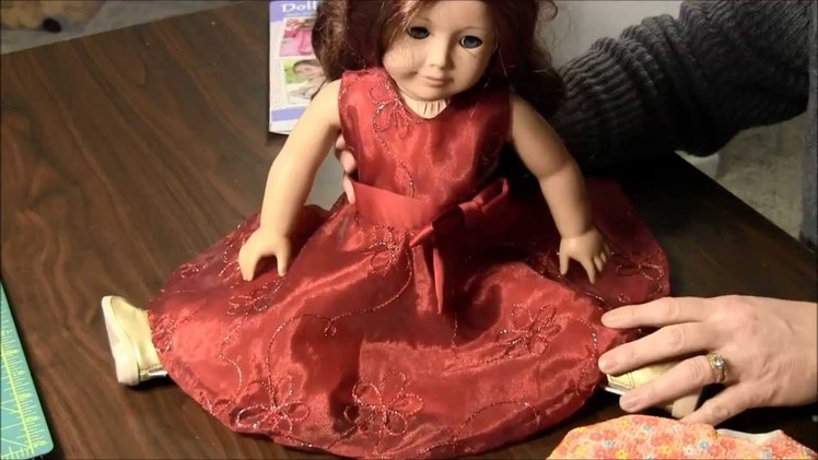 How to Make Party Dress for 18" Doll (American Girl Doll)