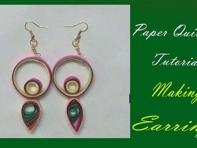 Making quilling earrings