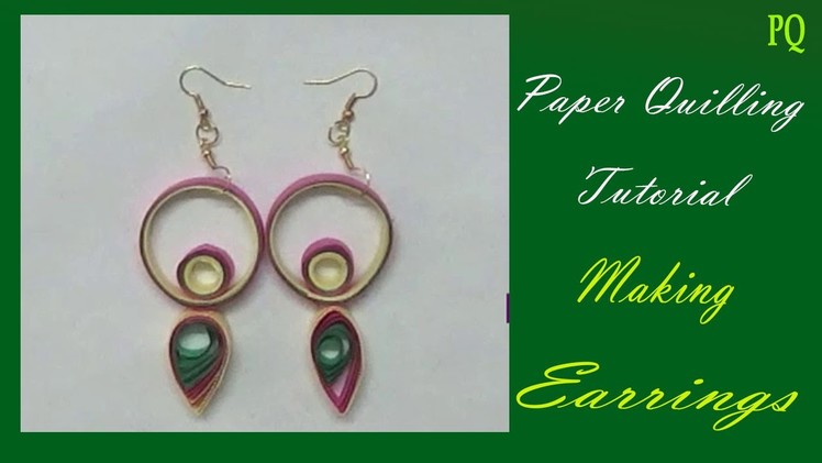 Making quilling earrings