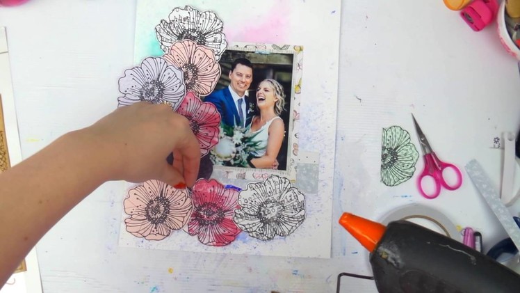 Mixed Media Monday Process Video ~ Adore You + + + INKIE QUILL