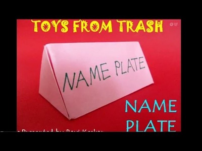 Name Plate | Telugu | Fun Origami