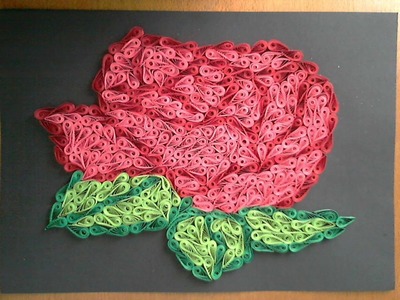 Quilled  Painting  Rose
