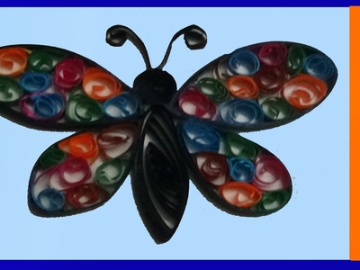 Quilling butterfly-made with paper strips