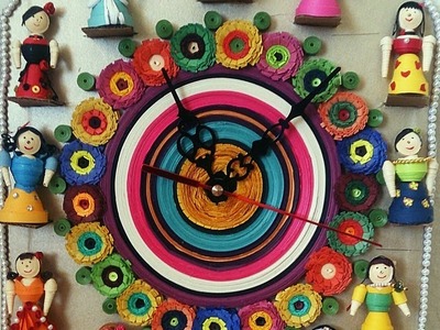 Quilling Doll Wall Clock