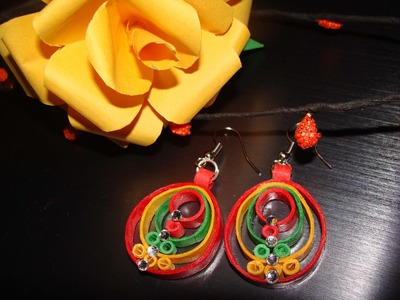 Quilling earrings new design
