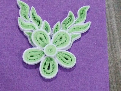 Quilling greeting card with a beautiful color combination