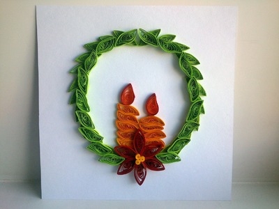 Сhristmas pictures: Make Сhristmas pictures quilling.