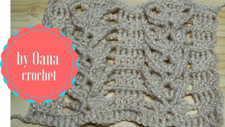 Crochet shell braid stitch-by Oana