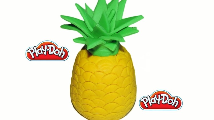 DIY How To Make Play Doh Pineapple