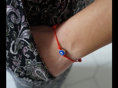 DIY How to make Red String Kabbalah Bracelet , Red String Of Fate, Protection Bracelet