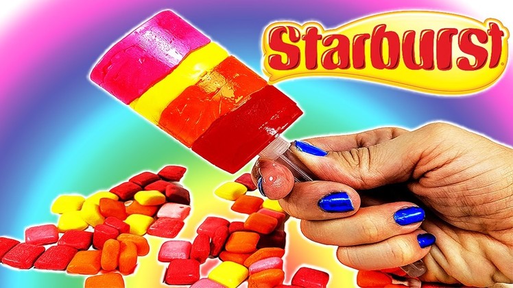 DIY: Make Your Own HUGE Starburst Candy PUSH POP Candy Treat!! So Easy, so Good!