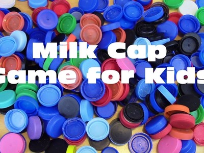DIY Milk Cap Game for Kids  - Easy, Cheap, Eco-Friendly-