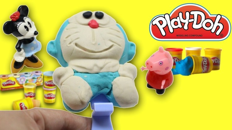 DIY Play Dough Ice Cream Surprise Toys Doraemon! Learn Colours Creative for Kids