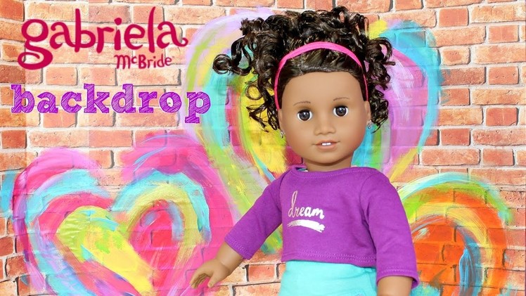 Doll Backdrop DIY | American Girl Doll Gabriela’s Creative Studio Crafts