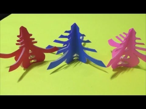 Easy Chinese Paper Cutting(春)Spring 3D 简单剪纸(春)3D 簡単切り紙(春) 3Dです