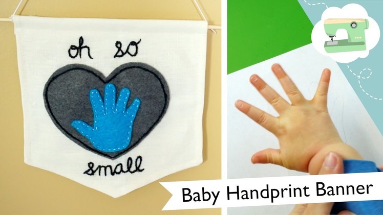Handprint Wall Banner DIY - New Baby, New You | @laurenfairwx