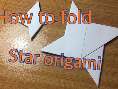 How to fold star(shuriken) origami - Momo origami