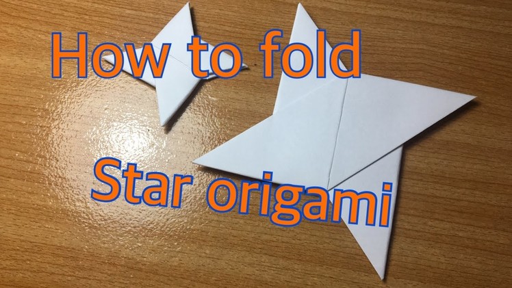 How to fold star(shuriken) origami - Momo origami