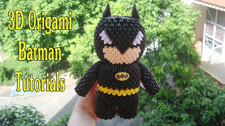 HOW TO MAKE 3D ORIGAMI BATMAN | DIY PAPER BATMAN