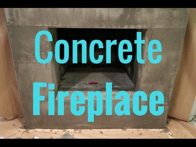 How to make a fireplace facing look like it's made out of concrete