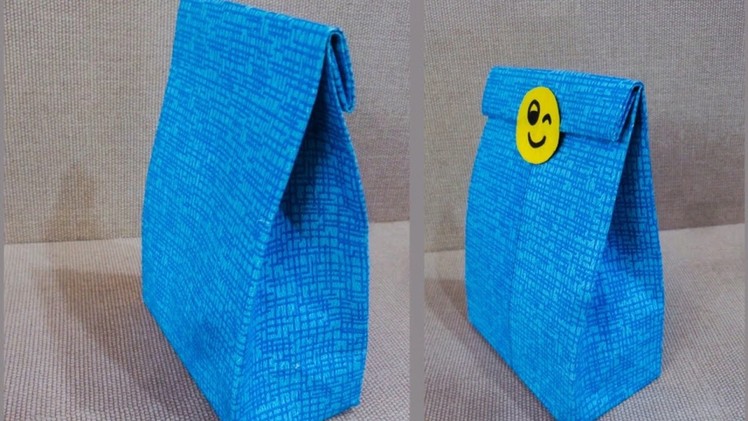 How to make a PAPER BAG ? Easy+Quick