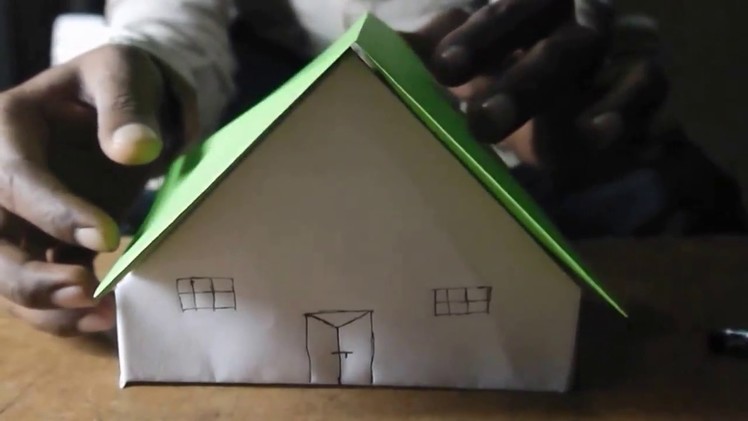 How to make a paper HUT very easy|Paper houses - How to Make a Cute Paper House|Funny Vidz