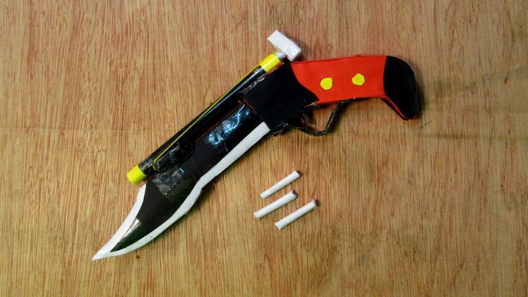 How to Make a Paper Toy Gun and Knife 2 in 1