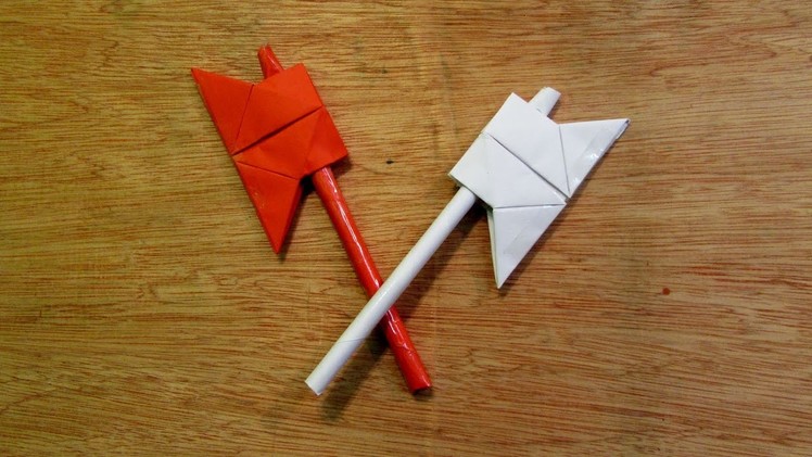 How to Make a Paper Toy Mini Battle Axe