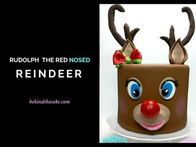 How to make a Rudolph the red nosed reindeer cake - Christmas cake idea