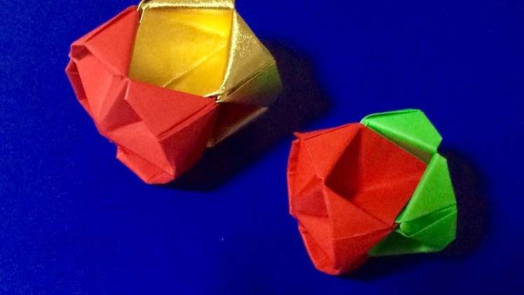 How to make an Origami Ball.    折り紙 くす玉