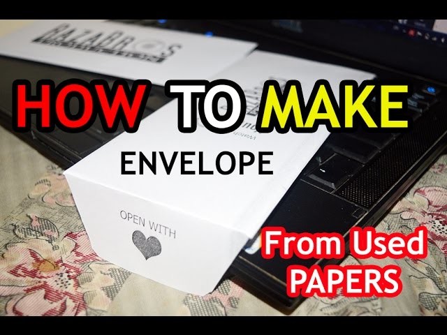 How to make envelope from waste paper? | How to Reuse Waste Paper  |
