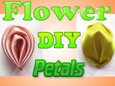 Kanzashi petals tutorial, How to make ribbon flower petals