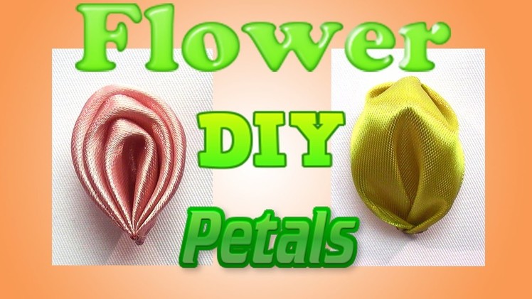 Kanzashi petals tutorial, How to make ribbon flower petals