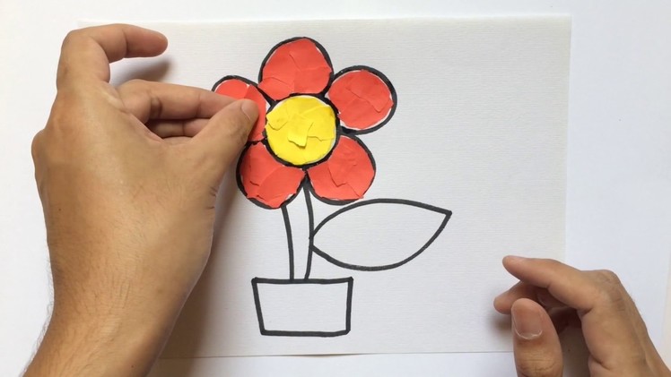LEARN HOW TO DO COLLAGE FLOWER VISUAL ART ATTACK MUST WATCH