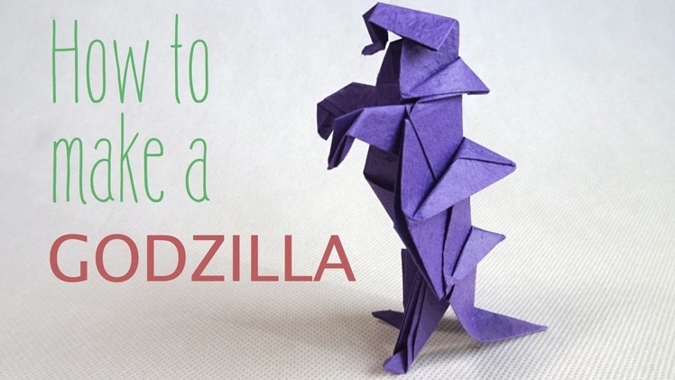 Origami tutorial: How to fold a Godzilla