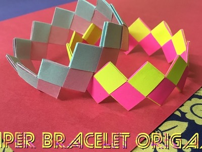 Paper Bracelet Origami Tutorial - Fun and Easy DIY