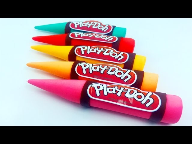 [Play Doh Cute]Learn Colors, How To Make Colors Play Doh Crayon For Kids
