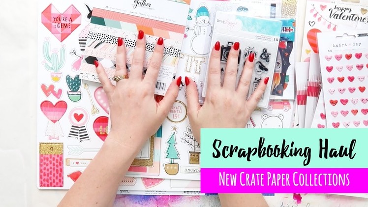 Scrappy Haul ~ Paper Issues Lost Haul Vid! ~ Crate Paper, Christmas Scrapbooking + + + INKIE QUILL