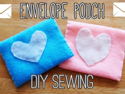 Sew Cute Felt Envelope Pouch | Beginner Easy Sewing DIY