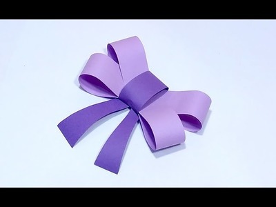 Simple paper bow. Foam bow. Ribbon bow. Gift wrapping!