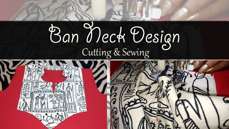 Ban Neckline Cutting & Sewing | Designer Neckline