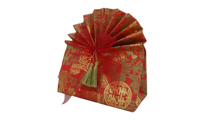 Creative Gift Wrapping with Oriental Design Wrapping Paper