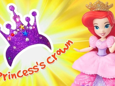 Disney Princesses Cinderella & Belle! DIY Princess Crown with Disney Princess Dolls on #GirlsTToyZZ