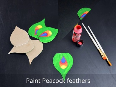 DIY Acrylic Paint Peacock Rangoli